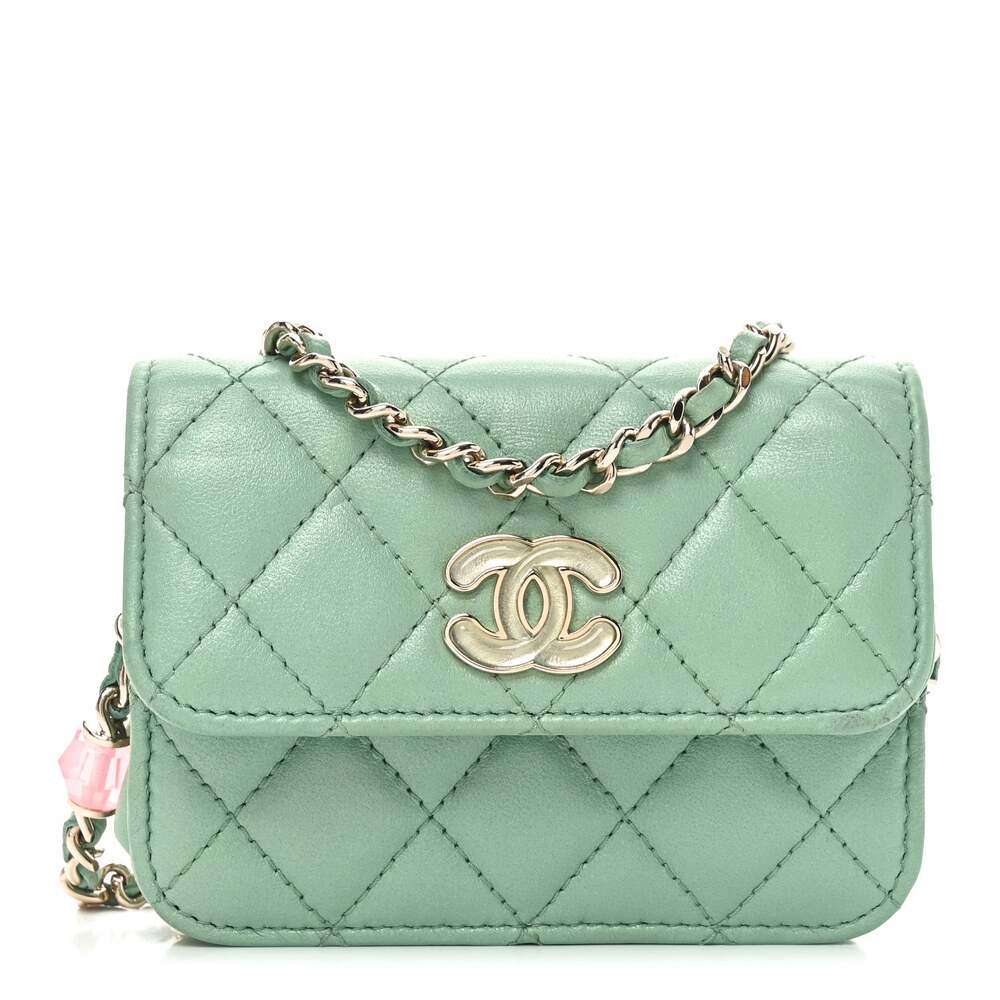 Chanel Lambskin Resin Quilted Mini #321540C18B